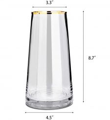 6 Packs Clear Glass Vases For Table Centerpieces Home Decor