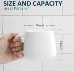 40pcs X 12oz Ceramic Coffee Mugs With Handles